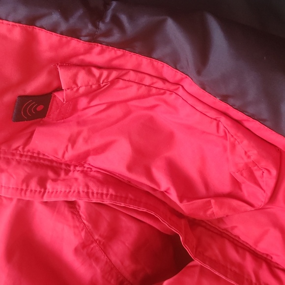 Old Navy Puffer jacket Orange Black long sleeves Large - Picture 8 of 17